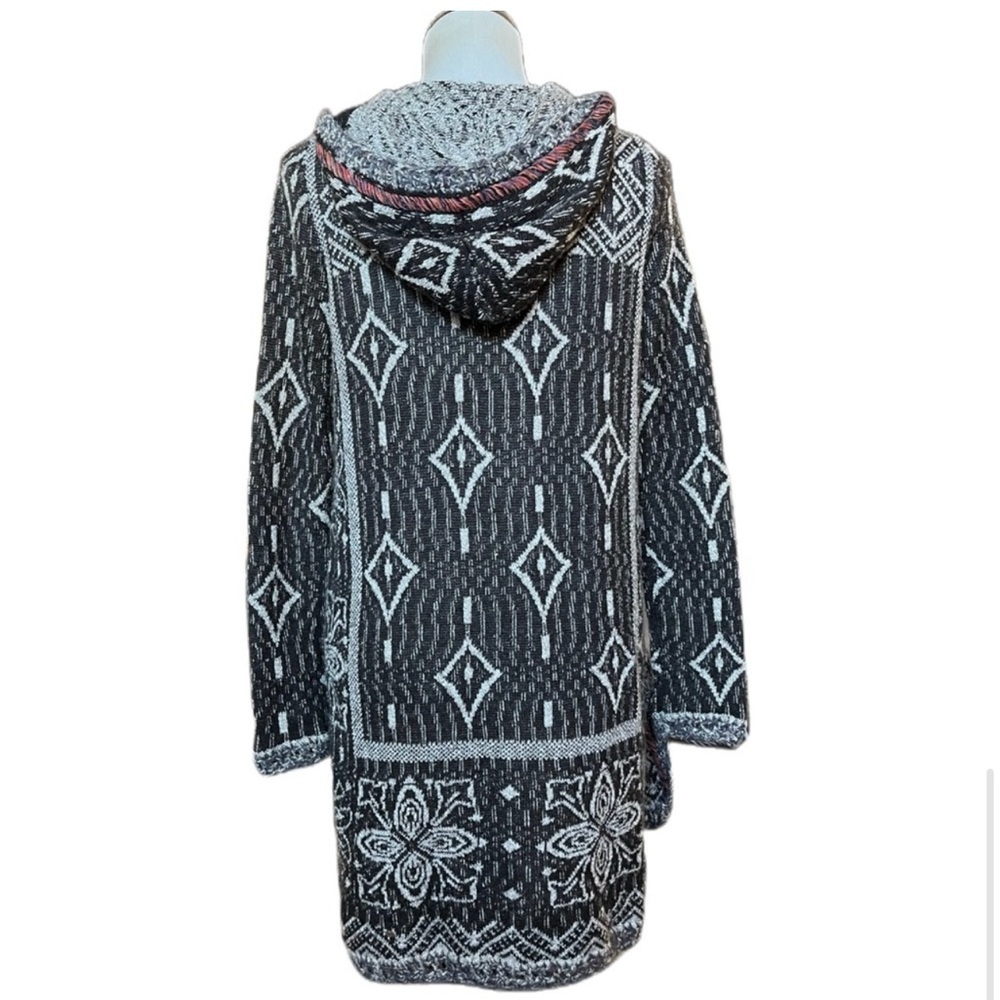 Free People Kai Tassel Pom Boho Hooded Cardigan - Picture 7 of 10